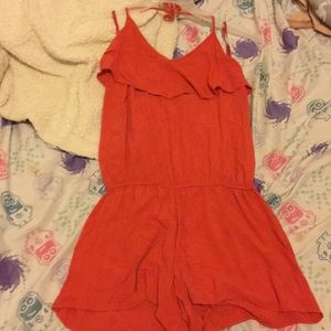 Am Gap burnt orange romper guc